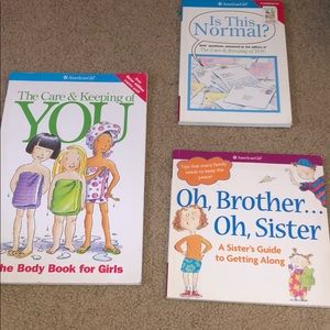 set of three american girl books